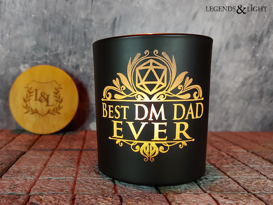 Best DM Dad Engraved Tealight Holder